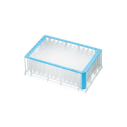 Deepwell Plate 96/2000 µL & Temiz Kuyular & 2000 µL & Steril & Mavi -20 Plaka (5 Poşet x 4 Plaka)-1 Paket