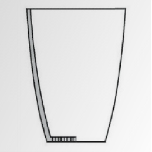 Kroze Kapaksız, 50 ml Hacim, 45mm x 56mm Dış Çap * Yükseklik