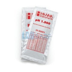 pH 1.000 Millesimal Tampon Çözeltisi Poşetleri (25 x 20 mL)