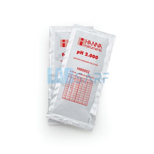 pH 2.000 Millesimal Tampon Çözeltisi Poşetleri (25 x 20 mL)