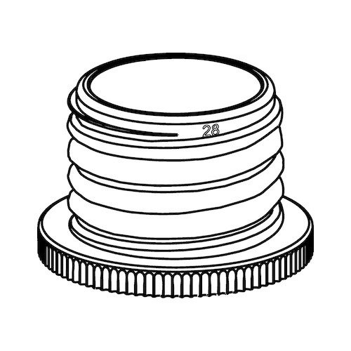 Şişe Dişi Adaptörü ETFE & GL32'den GL28'e -1 Adet