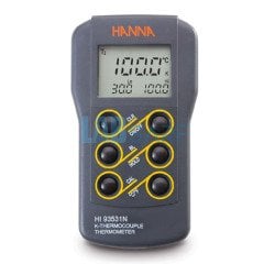 Taşınabilir 0.1° Çözünürlüklü K-Tipi Termokupl Termometre, CAL Düğmeli