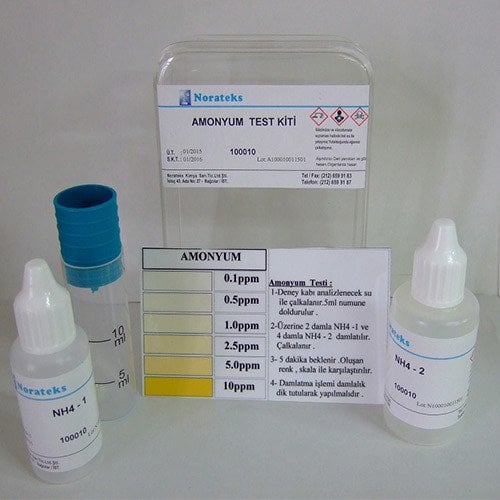 AMONYUM                          	( 0,1 – 0,5 – 1 – 2,5 – 5 – 10 ) Test Kiti