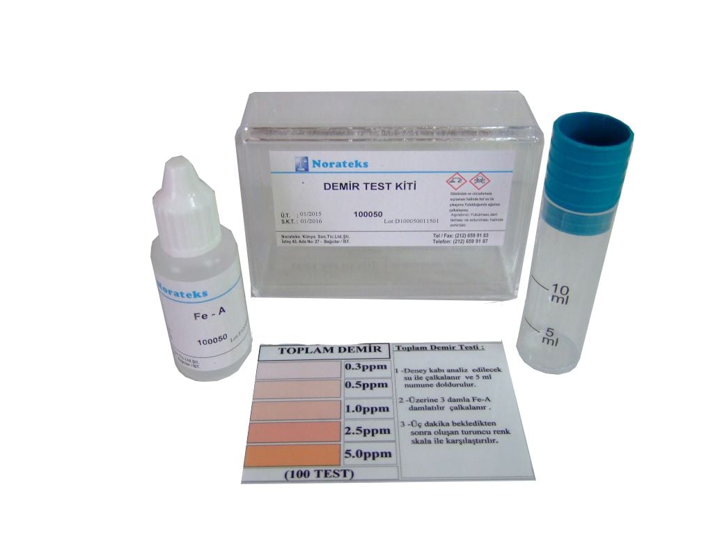 DEMİR                               	( 0,3 – 0,5 – 1 – 2,5 – 5  ) Test Kiti