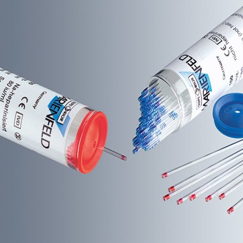 Hematokrit Tüpü & Cam & Heparinli & 60 µl (CE) -100 Adet/Paket-(1 Paket)