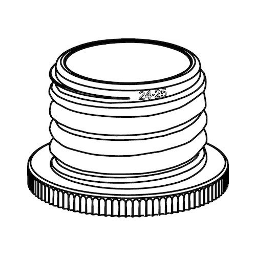 Şişe Dişi Adaptörü ETFE & GL32'den GL25'e -1 Adet