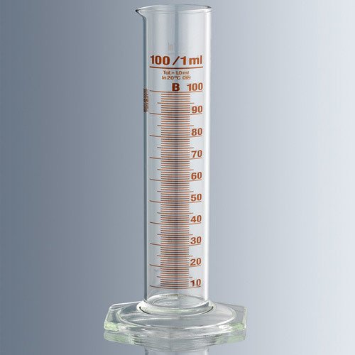 Mezür & Cam & B Sınıfı & Uzun Form & Amber Renk Taksimatlı & 250 ml -1 Adet