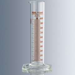 Mezür & Cam & B Sınıfı & Uzun Form & Amber Renk Taksimatlı & 1000 ml -1 Adet