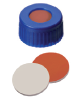 9mm Kombinasyon Contası: PP Kısa Dişli Kapağı, mavi, ortası delikli; RedRubber / PTFE beji, 45° Shore A, 1,0mm
