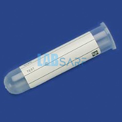 Plastik Test Tüpü, Dibi Yuvarlak, Hacim 3 ml, PP, 12x56 mm, Etiketli500 Ad./Paket