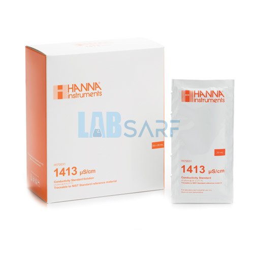 İletkenlik Standardı 1413 µS/cm (25 x 20mL Poşet)