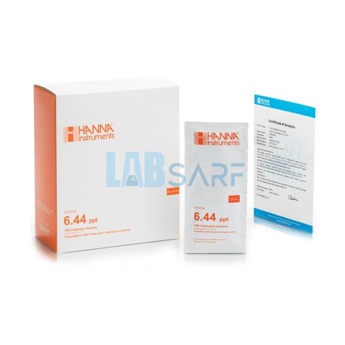 TDS Kalibrasyon Solüsyonu, COA ile 6,44 g/L (ppt) (25 x 20mL Poşet)