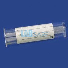 Plastik Test Tüpü, Dibi Düz, Hacim 5 ml, PS, 16x60 mm, Etiketli 300 Ad./Paket-(1 Pk)