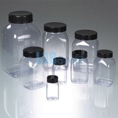 Geniş Boyunlu Kutu & Kare & PVC Çok Şeffaf & 750 ml & 0355-0750