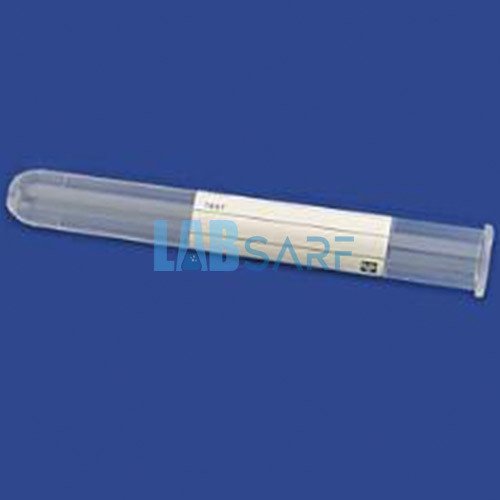 Plastik Test Tüpü, Dibi Yuvarlak, Hacim 5 ml, PP, 12x92 mm, Etiketli 600 Ad./Paket-(1 Pk)