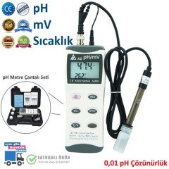 Taşınabilir pH Metre & Çantalı Set & AZ 8601 -1 Adet