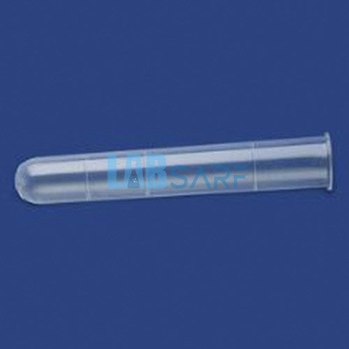 Plastik Test Tüpü, Dibi Yuvarlak, Hacim 10 ml, PP, 16x100 mm 250 Ad./Paket-(1 Pk)
