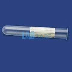 Plastik Test Tüpü, Dibi Yuvarlak, Hacim 10 ml, PP, 16x100 mm, Etiketli 250 Ad./Paket- (1 Pk)