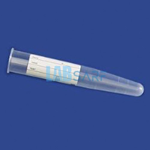 Plastik Test Tüpü, Dibi Konik, Hacim 10 ml, PP, 16x100 mm, Etiketli 100 Ad./Paket-(1 Pk)
