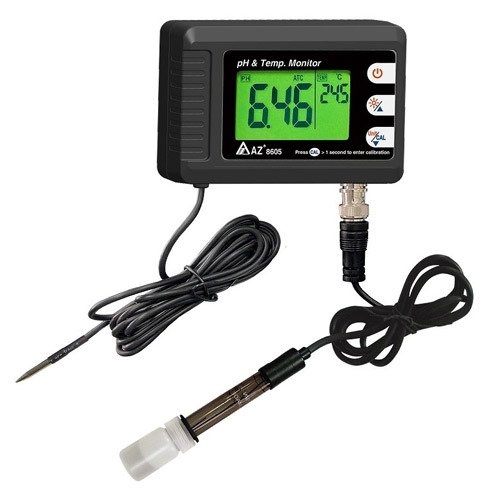 pH / Sıcaklık Metre & Monitörlü & AZ 8605 -1 Adet