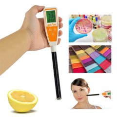 pH / Sıcaklık Metre & Kalem Tipi & Uzun Cam Problu & Yüzey / Tekstil / Cilt / Petri / Kağıt & AZ 8695 -1 Adet