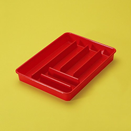 PP Tepsi & 270x370x50 mm & 6 Bölmeli & 1 Adet