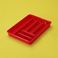 PP Tepsi & 270x370x50 mm & 6 Bölmeli & 1 Adet