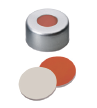 11mm Kombinasyon Contası: Alüminyum Kapak, şeffaf lake, ortası delikli; Kırmızı Kauçuk/PTFE beji, 45° Shore A, 1,0mm
