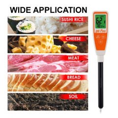 pH / Sıcaklık Metre & Uzun Sivri Uç Problu & Gıda-Kozmetik AZ 8694 -1 Adet