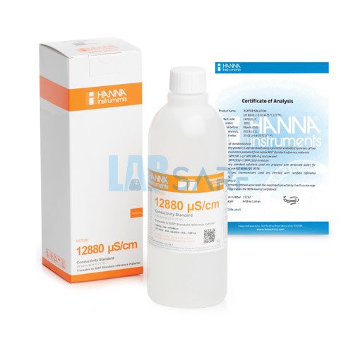 İletkenlik Standardı 12880 µS/cm & Sertifika İle (500 mL)
