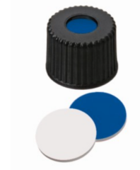 8mm Kombinasyon Contası PP Vidalı Kapak Siyah Orta Delik 8-425 /PTFE Beyaz/Silikon Koyu Mavi/PTFE Kırmızı 45° A 1.3 mm 100 Adet/Pk