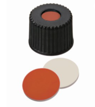 8mm Kombinasyon Contası PP Vidalı Kapak Siyah Üstü Kapalı 8-425 /RedRubber/PTFE Bej 45° A 1.0 mm 100Adet/Pk