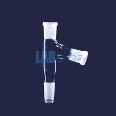 Adaptör 2 Boyunlu Dişi Şilif&Erkek Şilif: Ns 14/23 Aşağı Açılı Dişi Şilif: Ns 14/23 Çoklu Aşağı Açılı-(1 Adet)