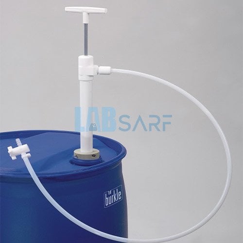 PTFE Varil Pompası Ultra saf & Tahliye Hortumu & Daldırma Derinliği 40 cm & 5606-0401