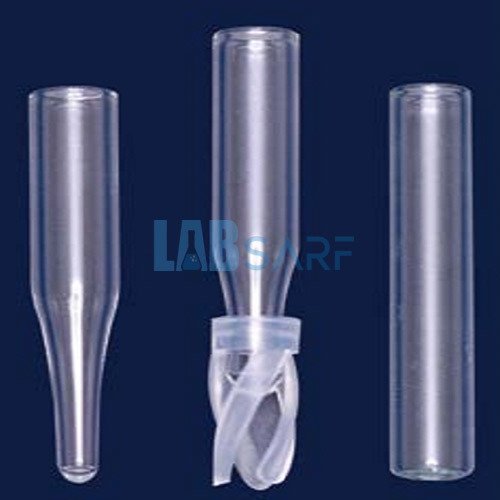 İnsert Cam & N8 Vialler İçin Düz Taban 0,25 Ml - 100 Adet / Paket - (1 Paket)