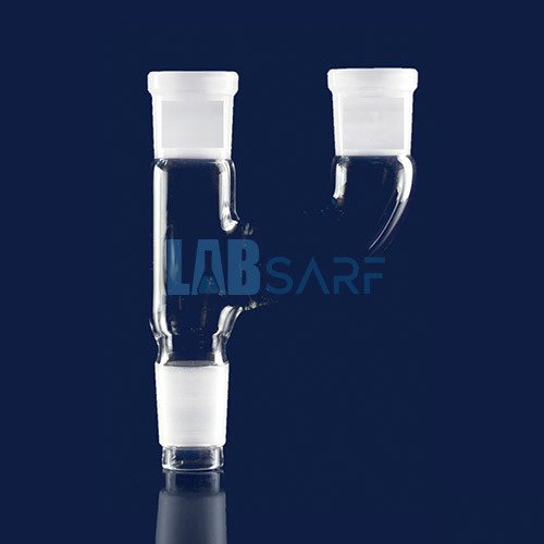 Adaptör 2 Boyunlu Paralel Dişi Şilif:Ns29/32 Erkek Şilif:Ns14/23 Paralel Dişi Şilif:Ns14/23 Çoklu- (1 Adet)