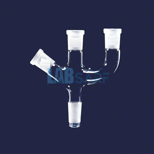 Adaptör 3 Boyunlu Dişi Şilif:Ns24/29 Erkek Şilif:Ns19/26 Paralel Dişi Şilif:Ns19/26 Açılı Ve Paralel- (1 Adet)